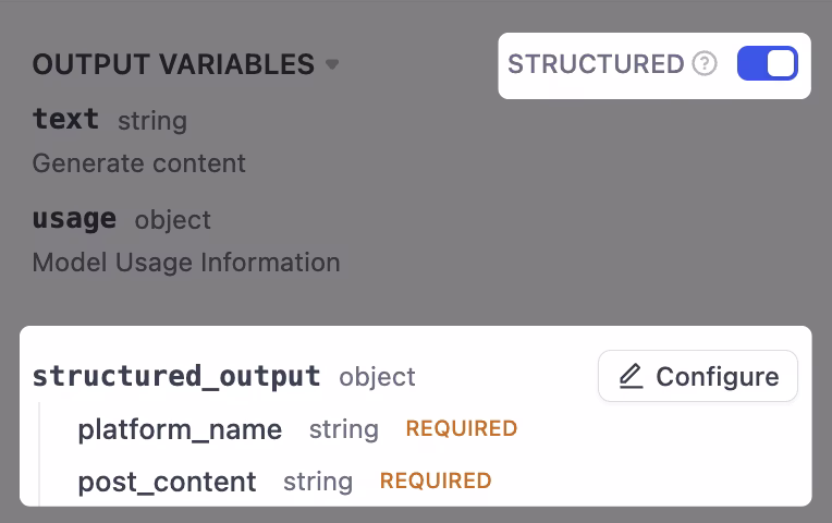 Structured Output