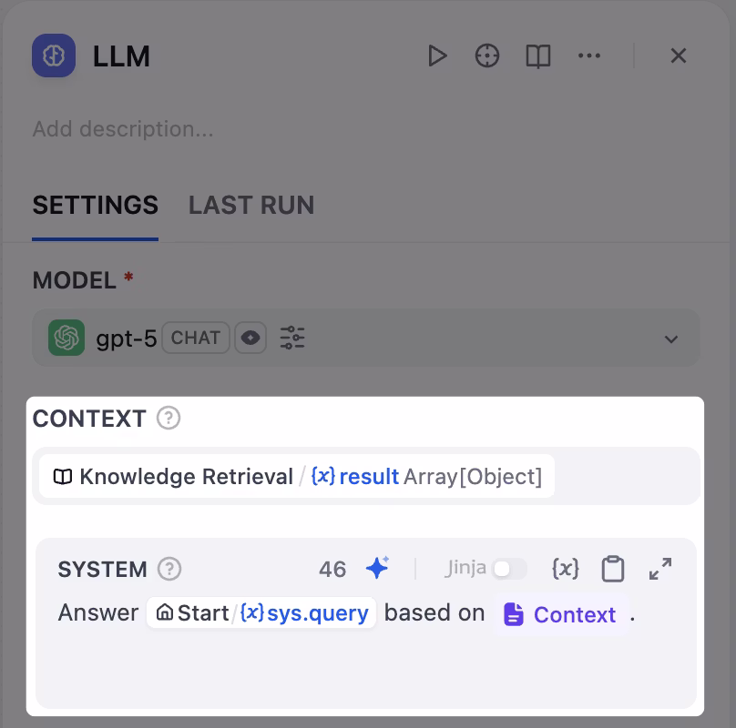 LLM Node Configuration Example
