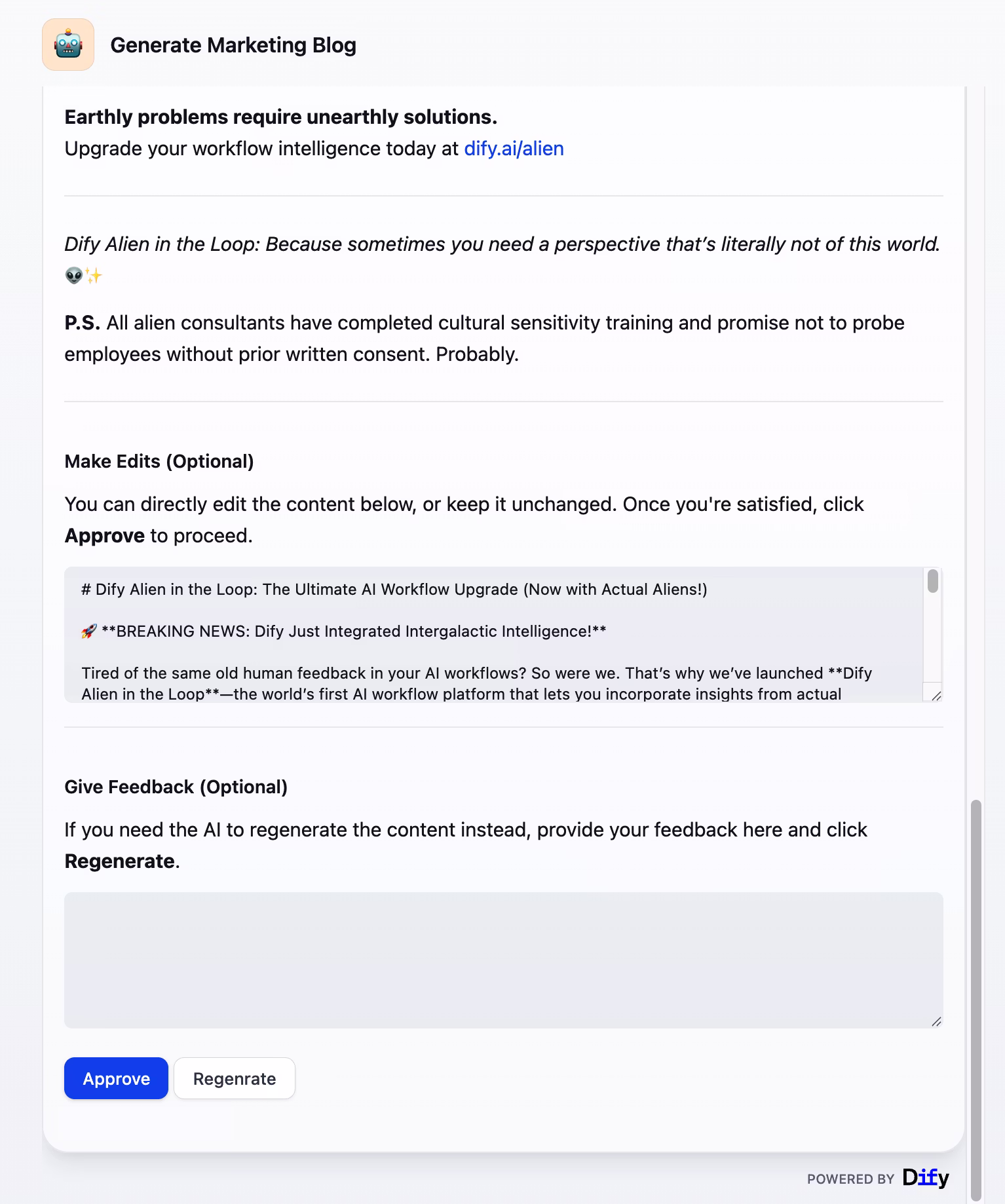 Request Form Example